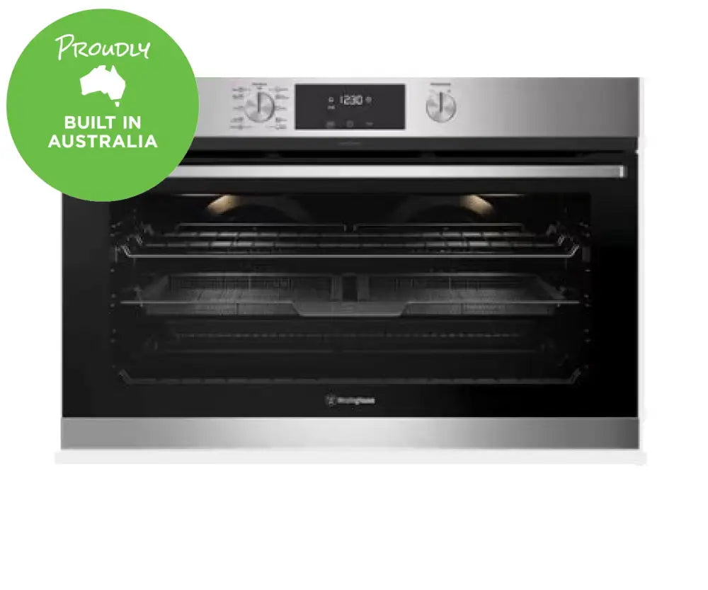 Westinghouse WVEP916SC 90cm Built-in Pyrolytic Oven with Air Fryer Function - 10 Cooking Modes for Baking, Roasting & Air Frying - Perfect for Family Kitchens & Modern Homes