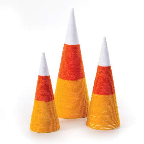 3PCS Paper Mache Craft Cones - Open Bottom Cardboard DIY Gnomes, Ornaments & Tree Decorations for Fall, Halloween, Christmas - 3 Sizes (13.75x5, 10.63x4, 7x3 inches) - Perfect for Holiday Crafts, Home Decor & DIY Art Projects