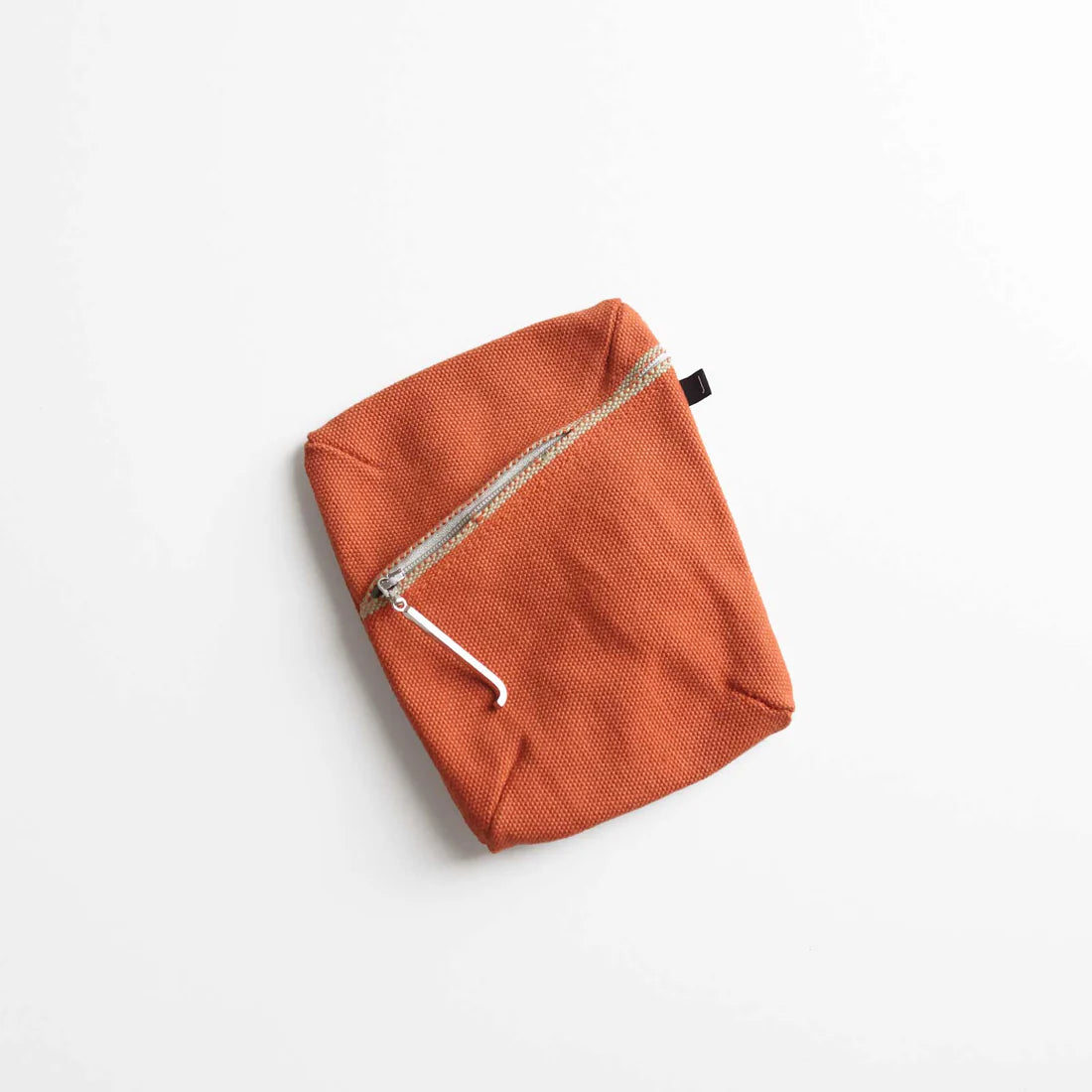 Kurashiki Hampu Canvas Pouch Small Size - Authentic Japanese Safflower Red Cotton Bag for Daily Essentials, Travel & Gift Giving