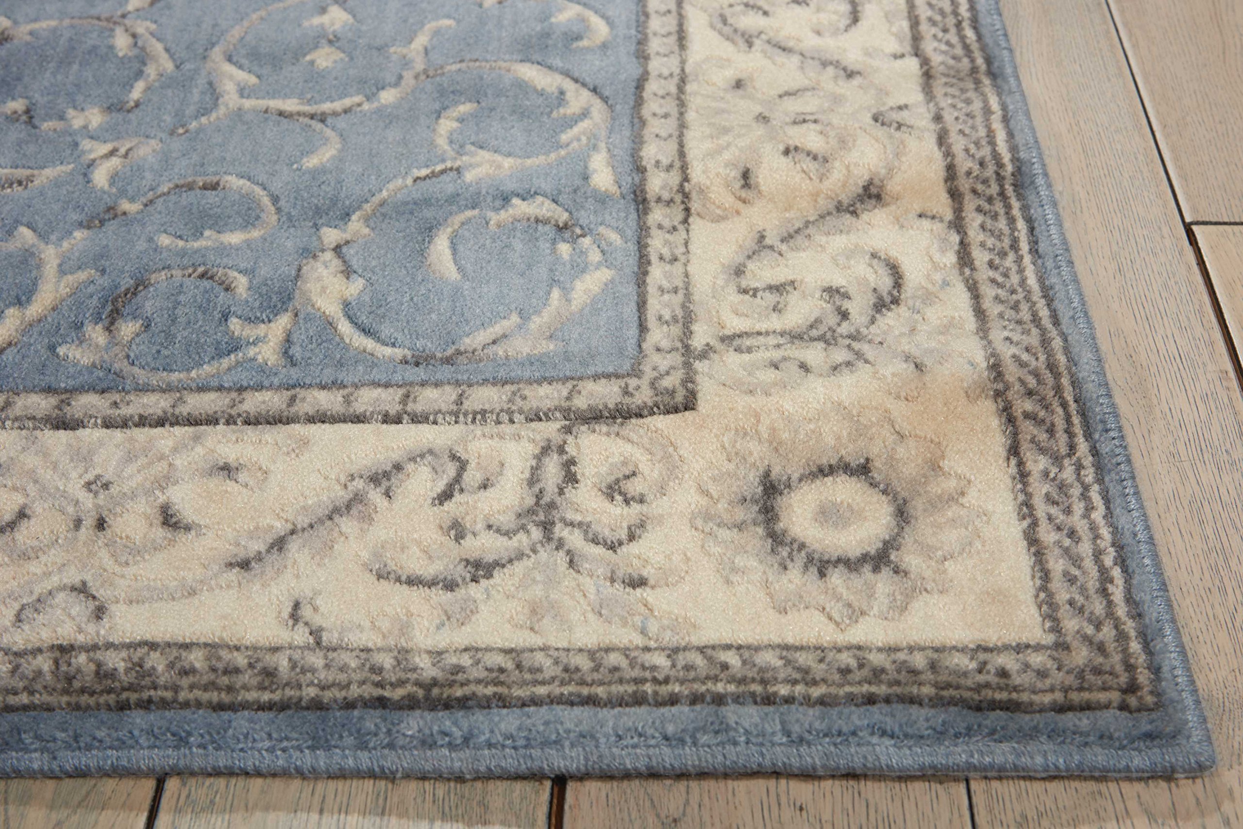Nourison Somerset Traditional Light Blue 2' x 2'9