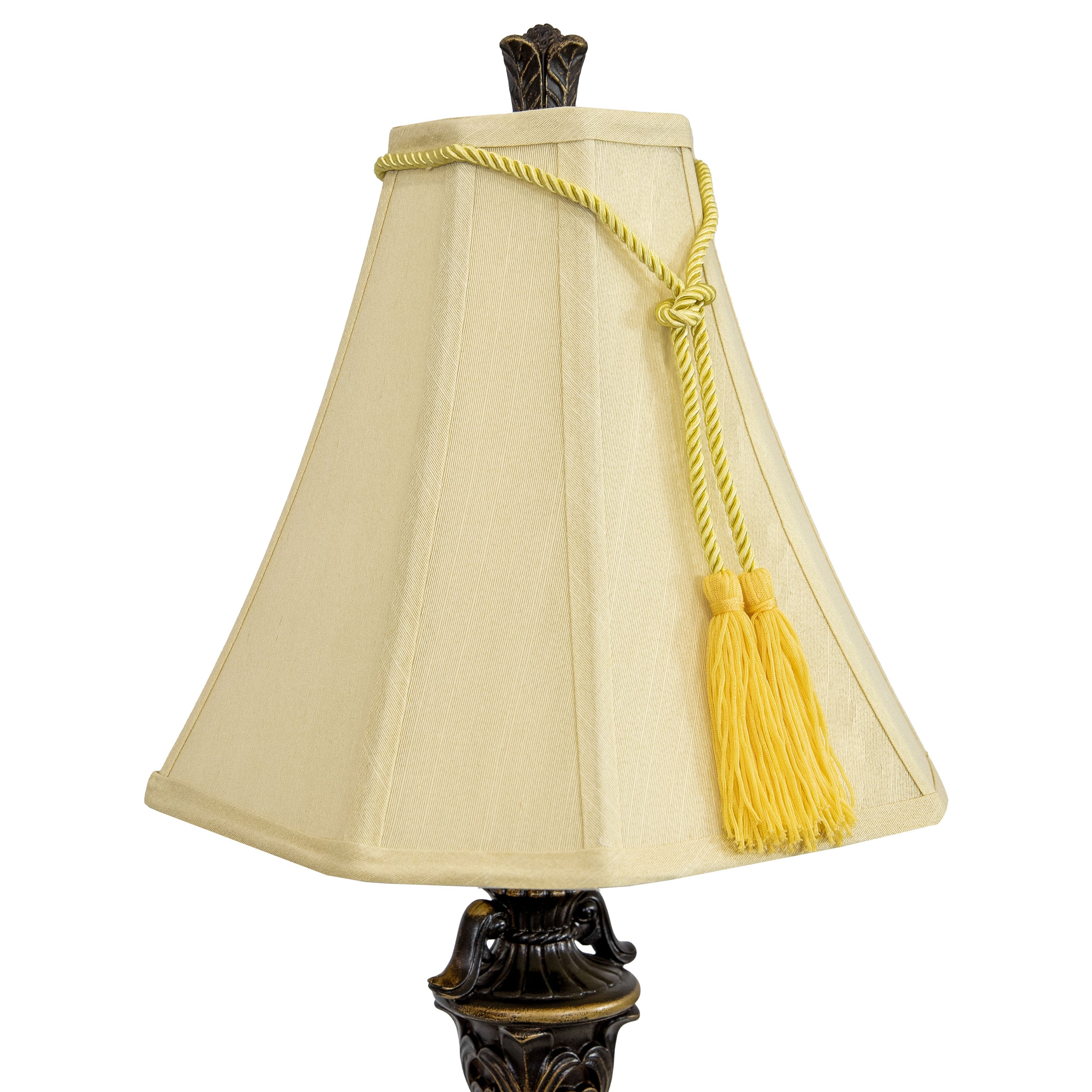 Sunnydaze Home Grandeur Resin Table Lamp Set of 2 - 28.75 Inch Height, Modern Decorative Lighting for Living Room, Bedroom & Office - Warm White LED Bulb Included