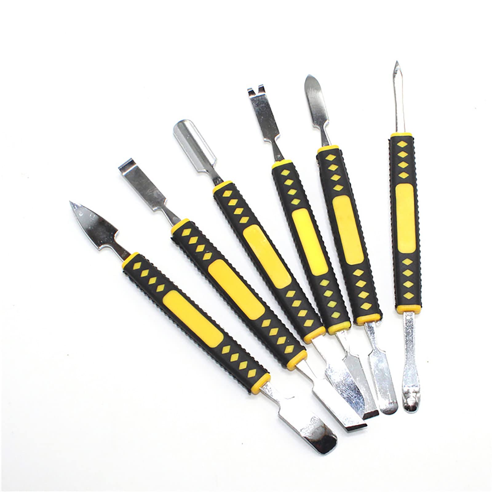 6-Piece Electronics Repair Tool Kit - Dual-End Metal Spudgers for Laptop, Tablet & Phone Disassembly | Multi-Function Pry Tools for Computer & Digital Device Repair | Perfect for DIY Fixes & Professional Technicians