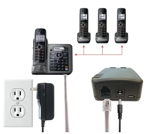 Wireless Bluetooth Adapter for Landline Phones - Connect to Cellphone for Hands-Free Calling | Home Office & Car Use