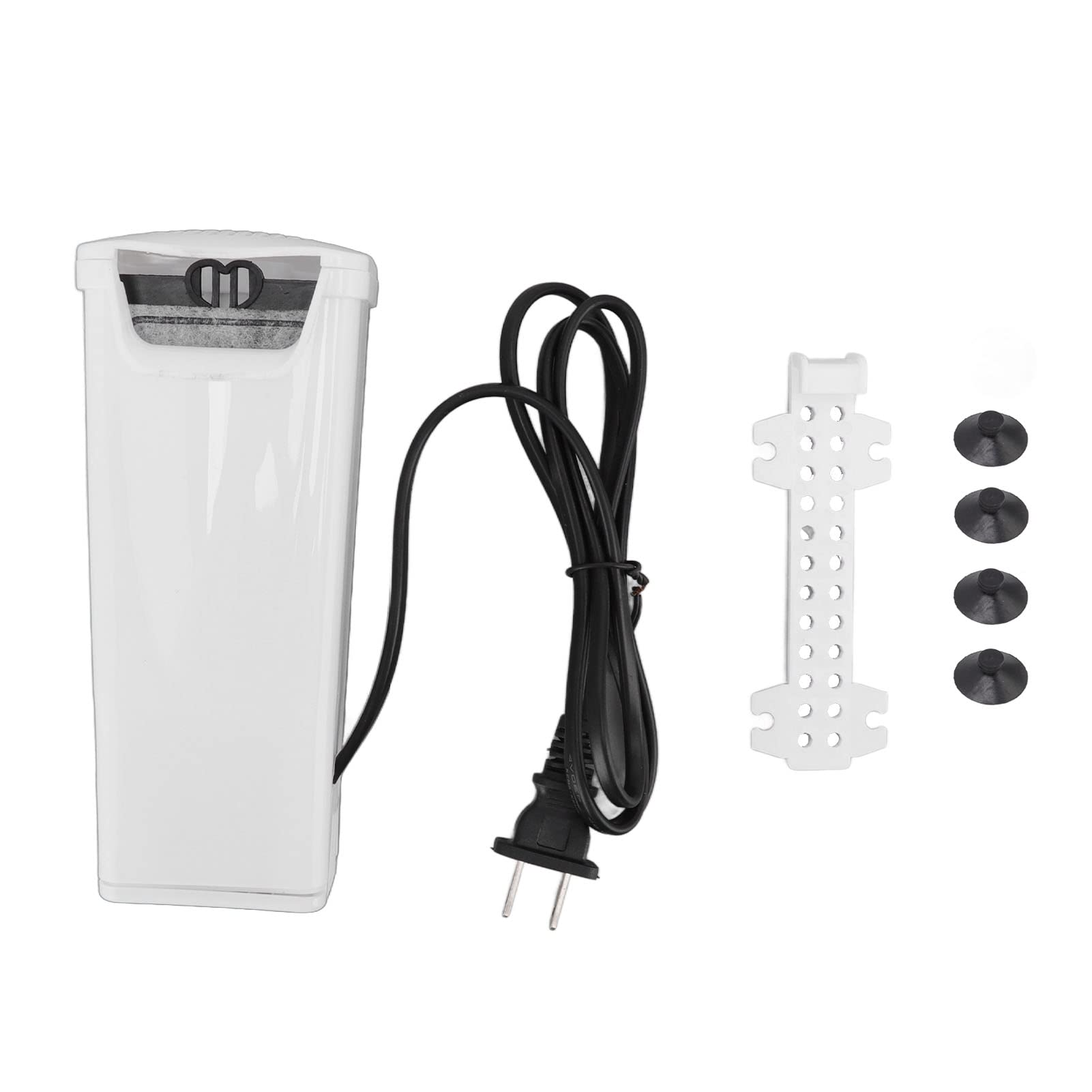 Zerodis Turtle Tank Filter - Low Noise Built-in Water Purifier, 3W Small Aquarium Filter with US Plug (110V) for Betta Fish, Turtle Pond, Aquatic Pets - Ideal for Home, Office & Classroom Aquariums