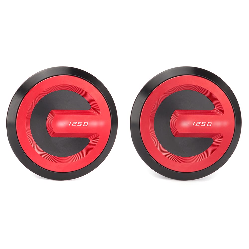 BMW R 1250 RT Swing Arm Cover Cap Set - Red Frame Hole Plugs for 2020-2021 R1250RT Motorcycle | Decorative Protection for R1250 RT & R 1250RT | Perfect for Bike Customization & Weatherproofing