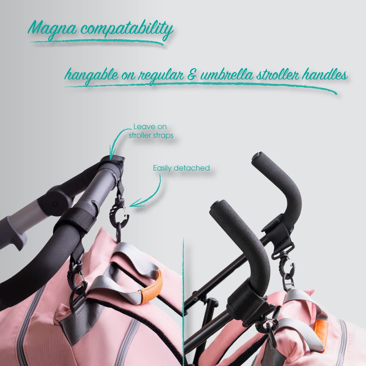 Clamera Diaper Bag Backpack – 5-in-1 Magnetic Travel Backpack with Changing Pad & Organizer Pockets – Large Baby Bag for Moms, Stroller Hanging & On-the-Go Parenting – Perfect for Daycare, Travel & Family Outings