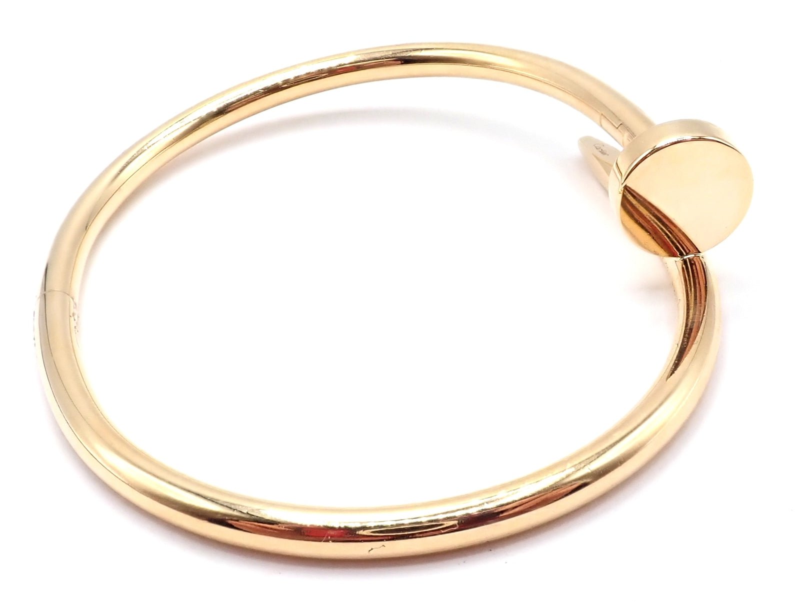 Cartier Juste un Clou 18k Yellow Gold Nail Bangle Bracelet - Size 17, Luxury Jewelry for Women, Perfect for Weddings, Parties & Special Occasions
