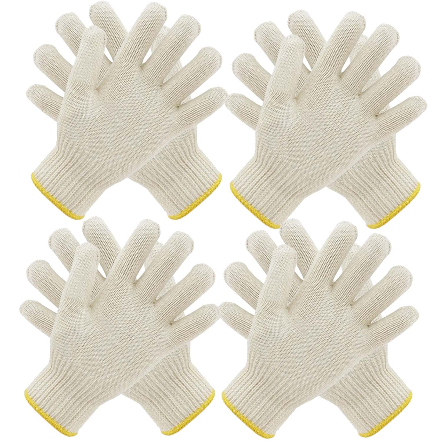 4 Pairs Heat Resistant Oven Gloves with Fingers - Extra Long Kitchen Mittens for Cooking, Baking, Grilling & BBQ - Perfect for Baking, Roasting, Handling Hot Pans & Outdoor Barbecue