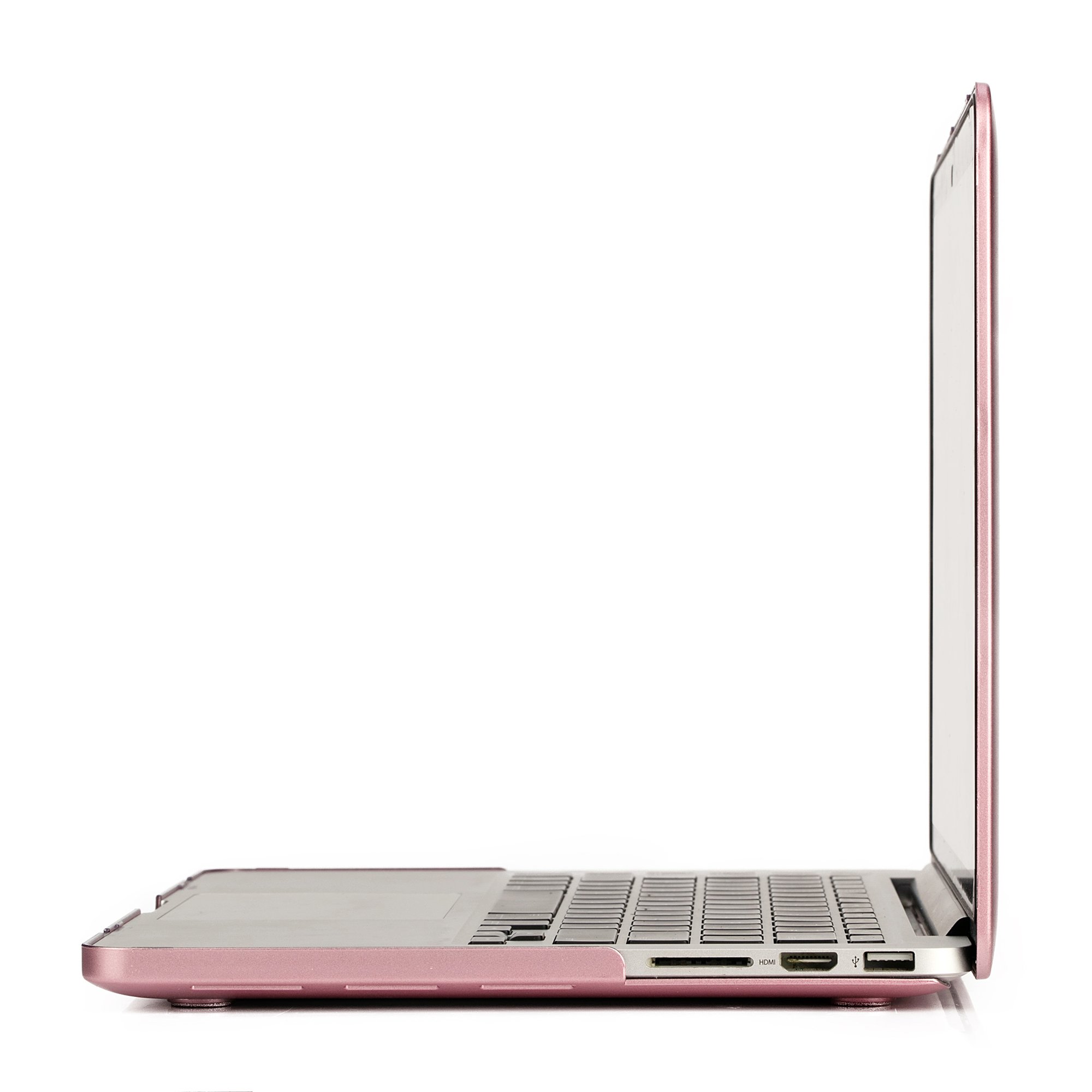 Premium Hard Plastic Shell Case & Keyboard Cover for MacBook Pro Retina 13 Inch (A1502 & A1425 Models) - Compatible with 2012-2015 Versions, Stylish Rose Gold Protection for Work, Travel & School