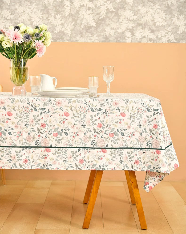 Rustic Farmhouse Tablecloth - Large Rectangle & Square Table Cover for Kitchen, Dining Room, Round Table | Perfect for Farmhouse Decor, Dinner Parties, and Holiday Gatherings