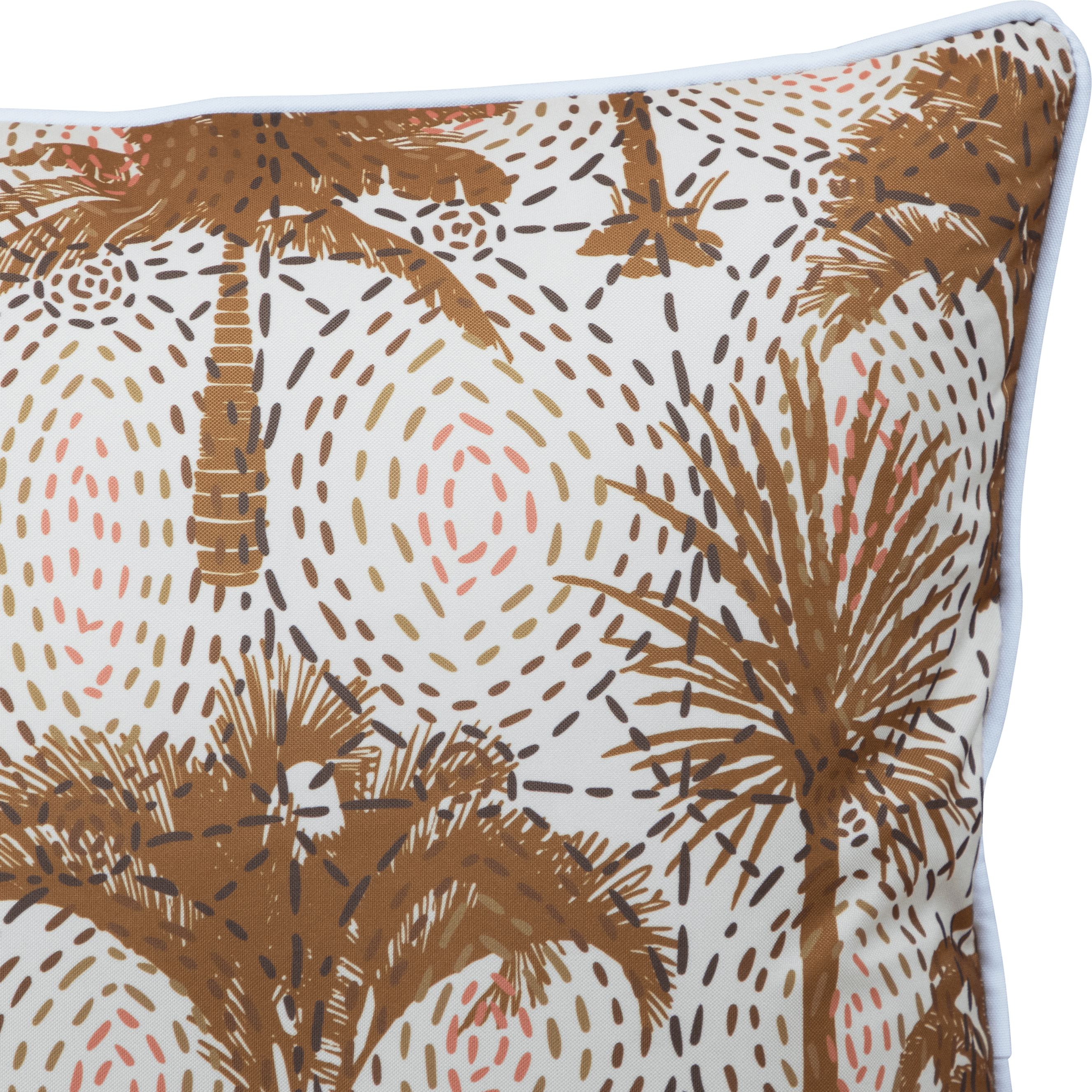 Bondi Sea Spray 45 x 45 cm Piped Outdoor Cushion - Water-Resistant Decorative Pillow for Patio, Poolside & Garden Furniture - Perfect for Outdoor Lounging