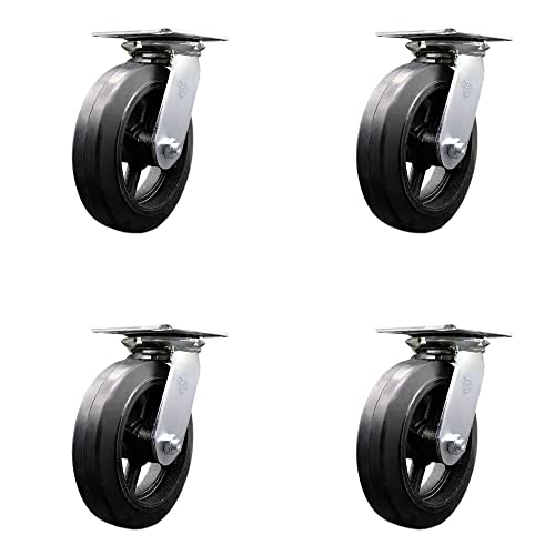 4 Swivel - No Brake - Black