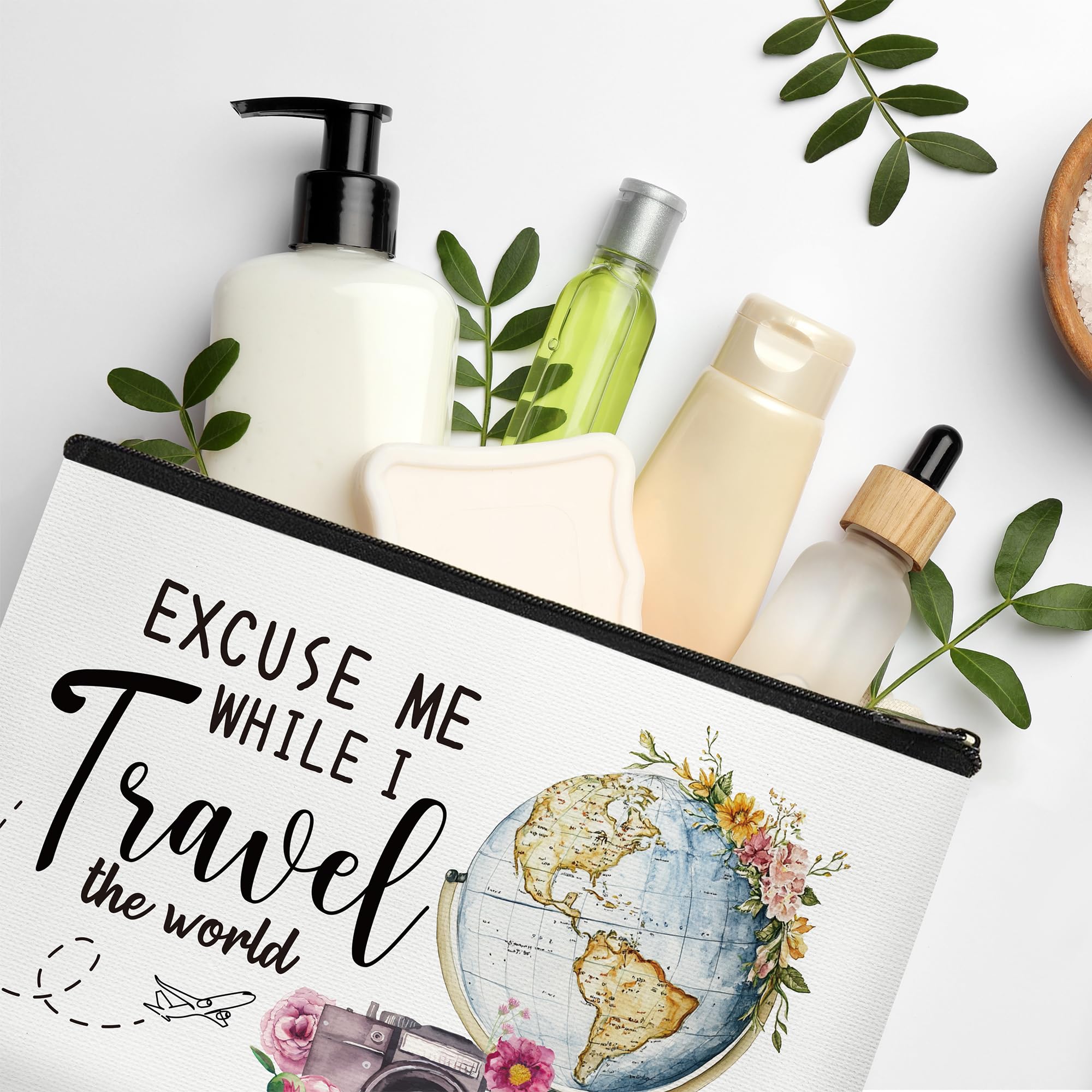 Stylish Travel Cosmetic Bags for Women - Perfect Makeup Organizer for Trips, Best Gift Idea for Travel Lovers & Girls Getaways - Ideal for Vacations, Business Trips & Weekend Adventures