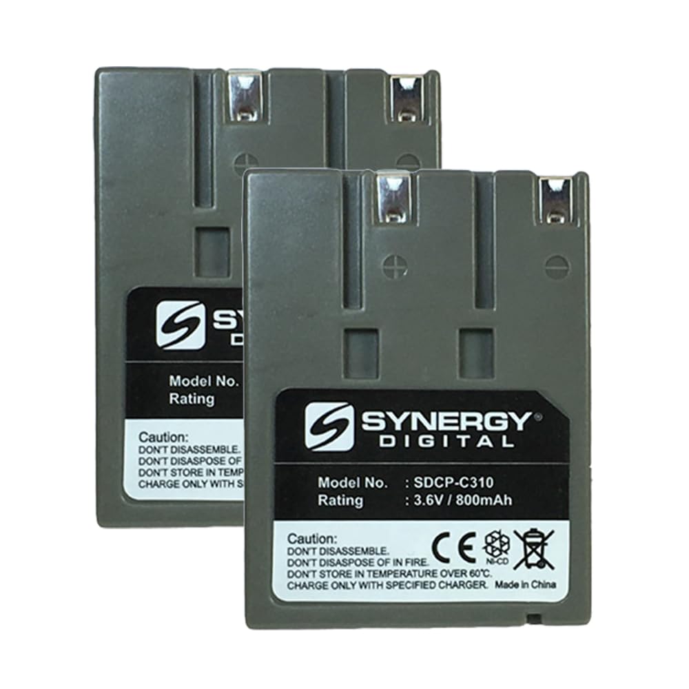 Synergy Digital Cordless Phone Batteries - 2 Pack Ni-CD 3.6V 800mAh Replacement Battery for Sony BT2499 Cordless Phone | Ultra High Capacity | Perfect for Home & Office Communication | Long-Lasting Power for Cordless Phones