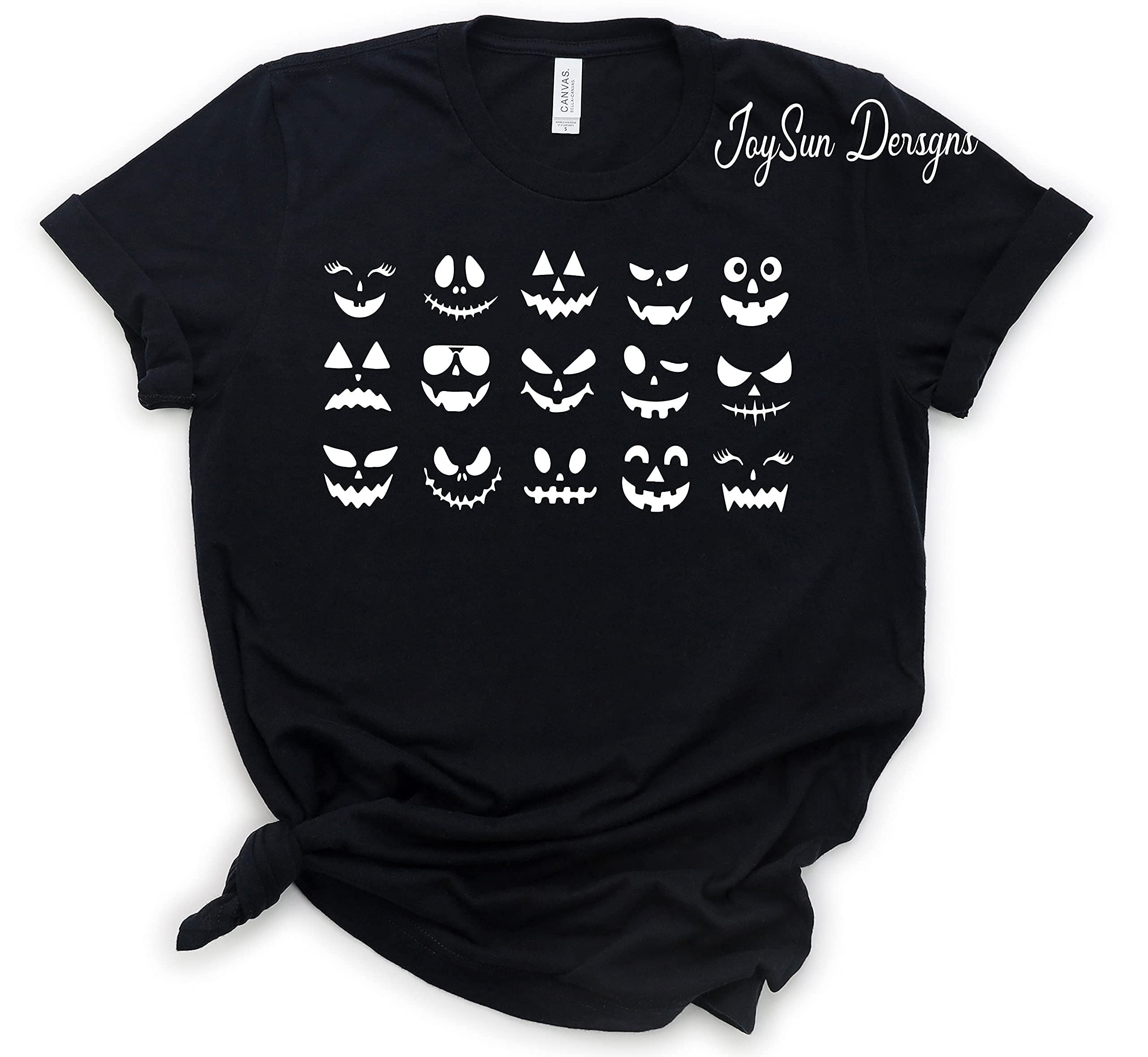 Halloween T-Shirt for Family - Spooky Pumpkin Face Design for Halloween Parties & Costume Events | Fun Matching Outfits for Trick or Treating