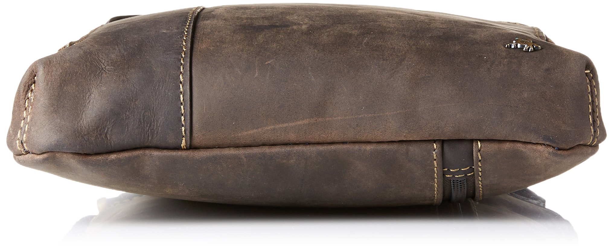 Premium Genuine Leather Messenger Crossbody Bag for iPad & Tablet - Oil Brown, One Size - Ideal for Work, Travel & Everyday Use