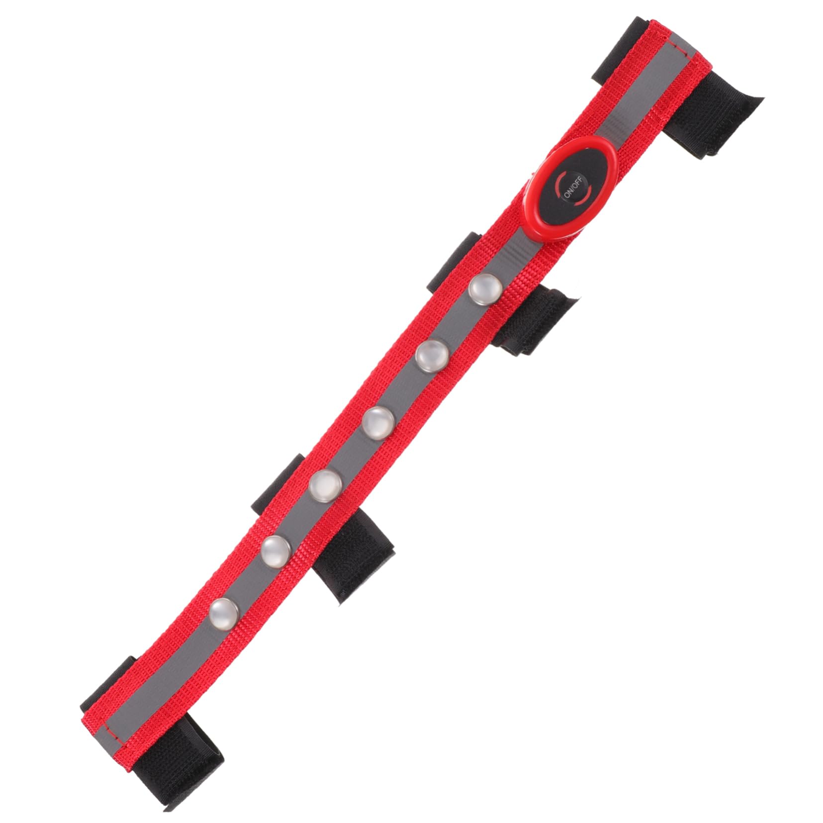 LED Horse Headband & Collar Strip - Red Polyester Breastplate with Light for Night Riding - Perfect for Equestrian Shows, Parades, and Trail Rides