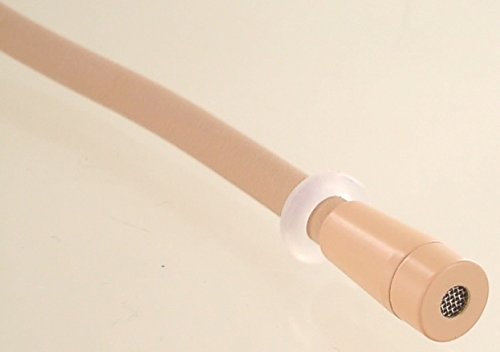 Professional Mini Sweat Resistant Headset Microphone for Sennheiser Wireless Systems - AVL623 Tan/Beige Color, Ergonomic Flexible Frame, Adjustable Fit - Perfect for Live Performances, Public Speaking & Broadcasting