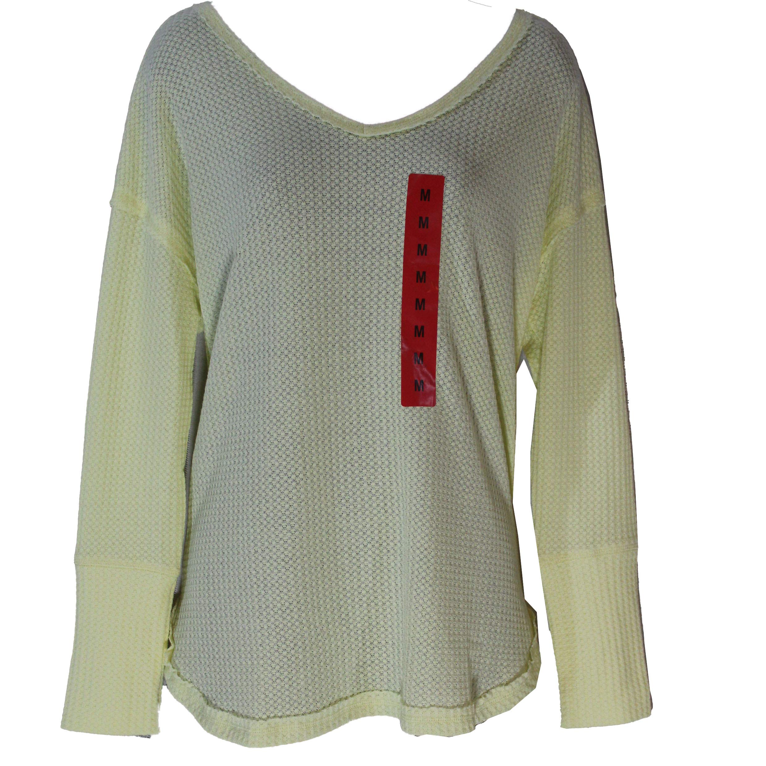 Vintage American Ladies' Thermal Knit Top - Warm Winter Long Sleeve Shirt for Women - Cozy Casual Wear for Outdoor Activities, Travel & Layering
