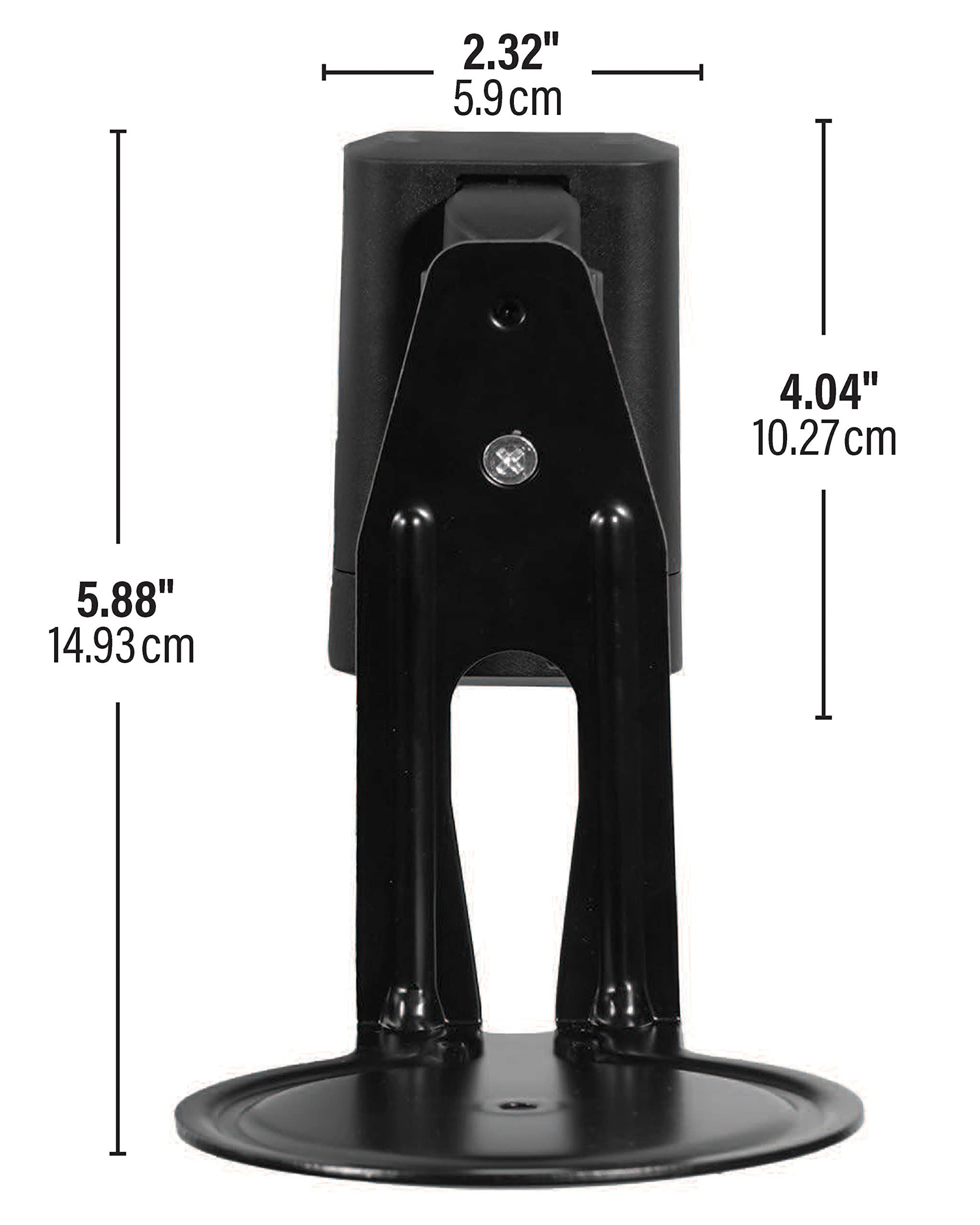 Sanus Speaker Wall Mounts for Sonos Era 100™ Pair - Adjustable Swivel & Tilt Speaker Brackets with Quick 15-Minute Installation - Black (2-Pack) - Perfect for Home Theater & Surround Sound Systems