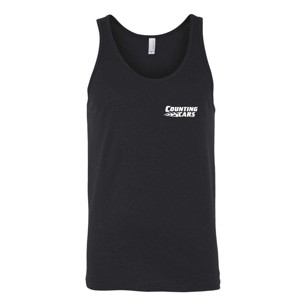 Counting Cars Logo Unisex Tank Top - Vintage Car Enthusiast Apparel - Perfect for Car Shows, Casual Outings & Fan Gifts