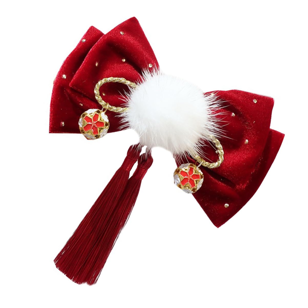 Vintage Big Bow Hair Clips for Kids - 2 Pack Fabric Hair Accessories for Girls, Korean Style Hairpins & Tiara - Perfect for Parties, Weddings, and Daily Wear