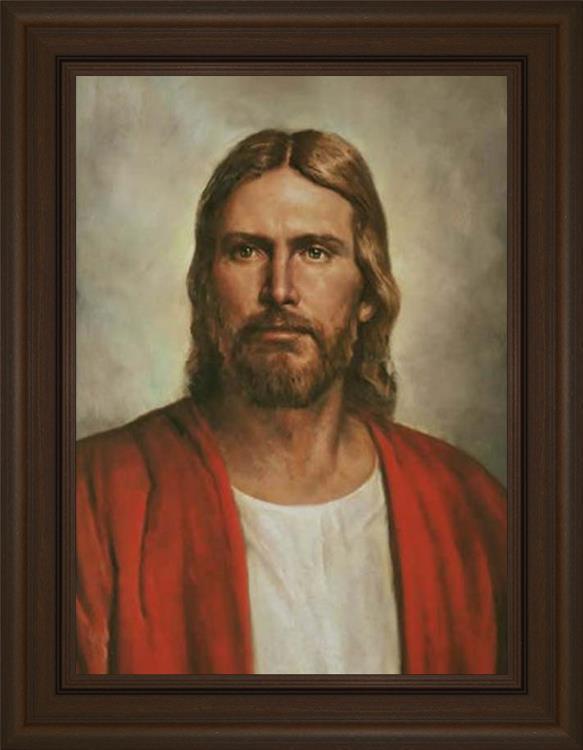Christ In The Red Robe - Religious Wall Art Decor for Home, Church & Office - Inspirational Christian Painting for Living Room, Bedroom & Worship Spaces