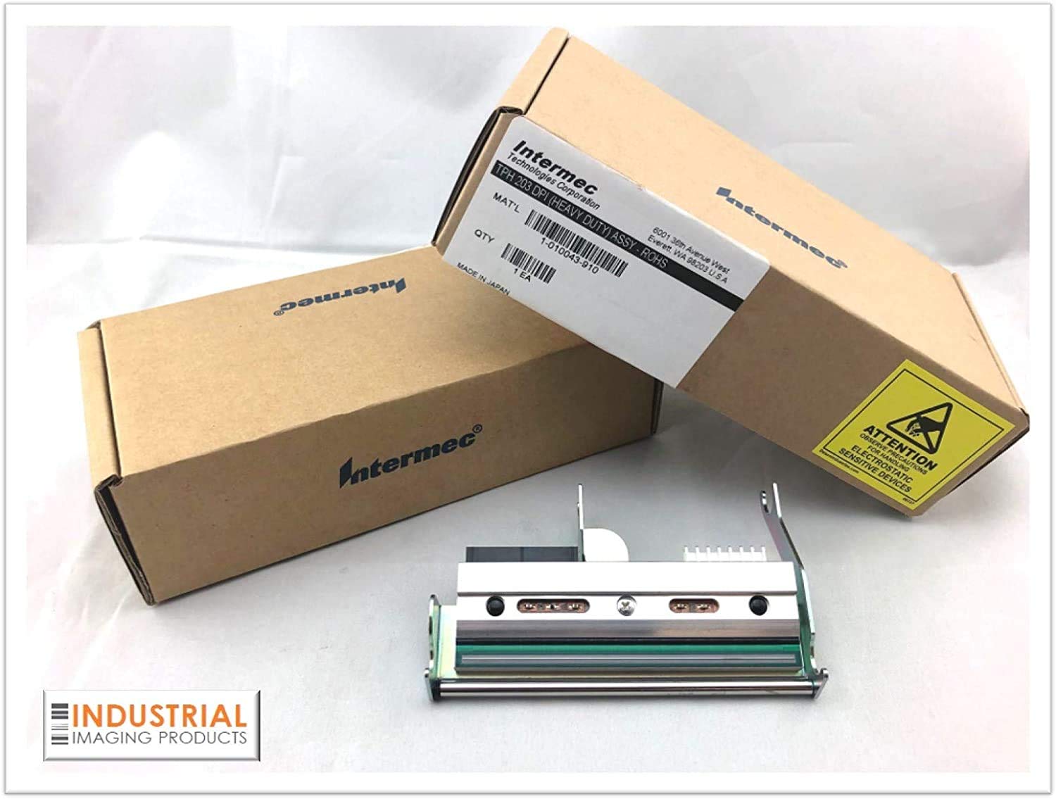 Intermec OEM Printhead 1-010043-910 for PF4i PM4i Printers - 203 DPI High Resolution Thermal Printhead - 7 Mil Tag Printing - Full Manufacturer Warranty - Perfect for Warehouse, Retail & Office Barcode Label Printing