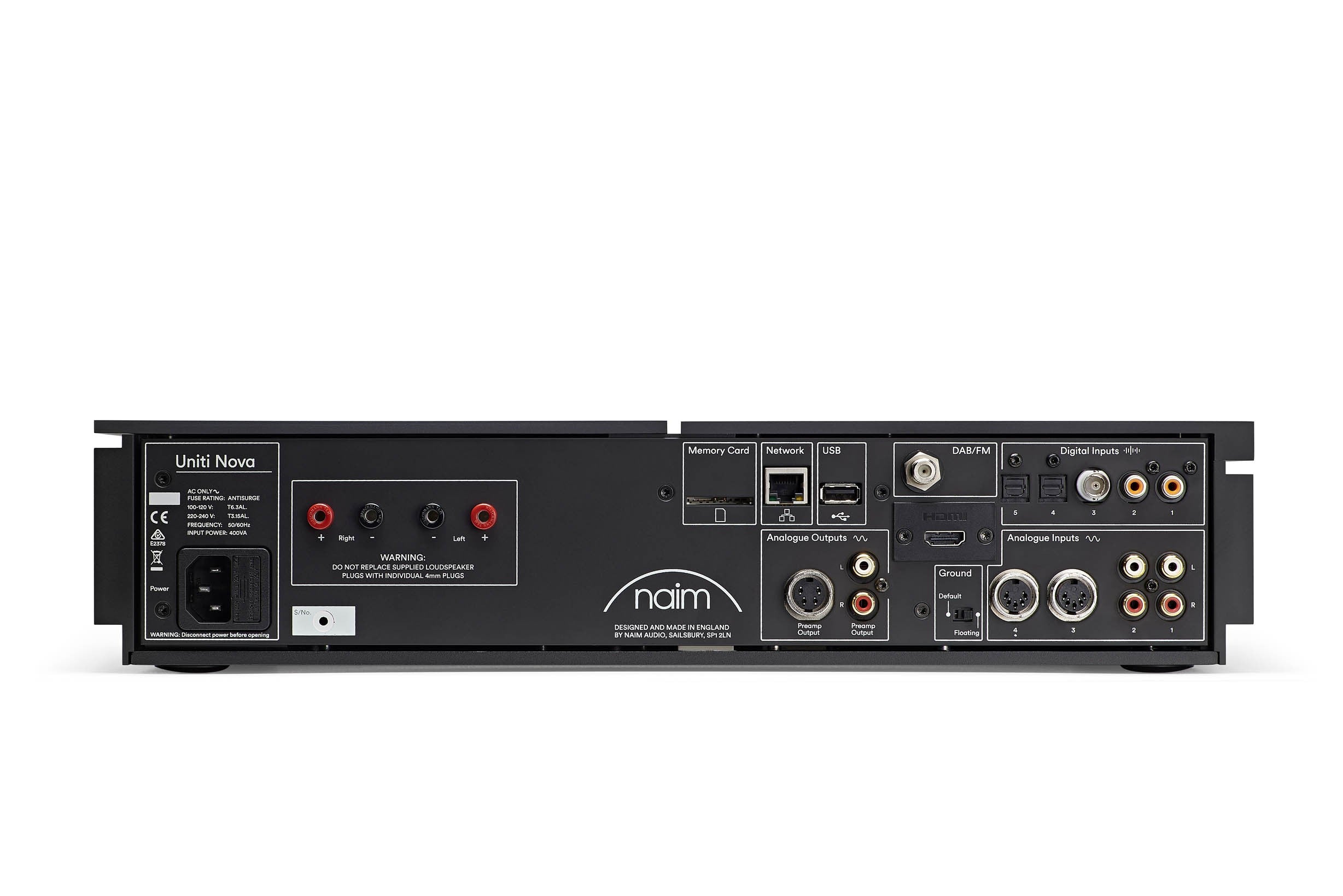 NAIM Uniti Nova All-In-One Audio Player - High-End Streaming Music System for Home Theater & Audiophile Listening
