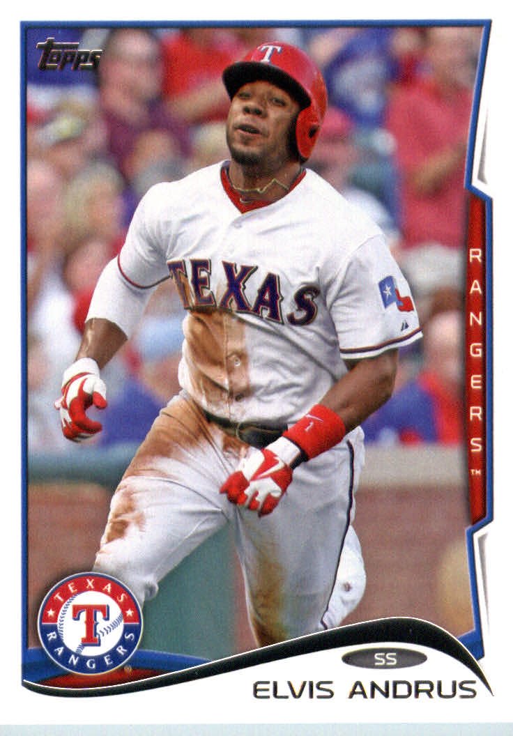 2014 Topps Baseball Card #324 Elvis Andrus - MLB Trading Card for Collectors & Fans - Perfect for Sports Memorabilia Displays & Card Collections