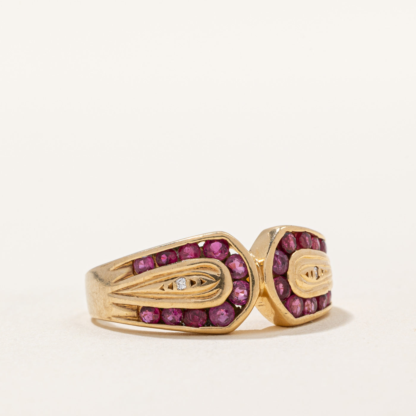 Exquisite 0.80ctw Ruby & Diamond Ring with 0.01ctw Accents - Size 6.25 - Perfect for Anniversary Gifts, Valentine's Day & Special Occasions
