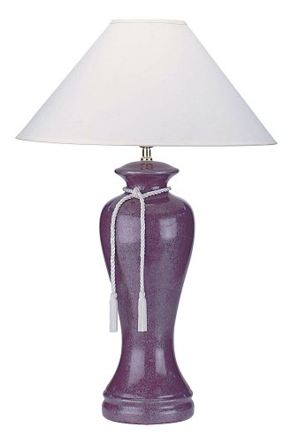 Elegant Burgundy Ceramic Table Lamp - Modern Home Decor for Living Room, Bedroom & Office - Perfect for Ambient Lighting & Stylish Interior Design