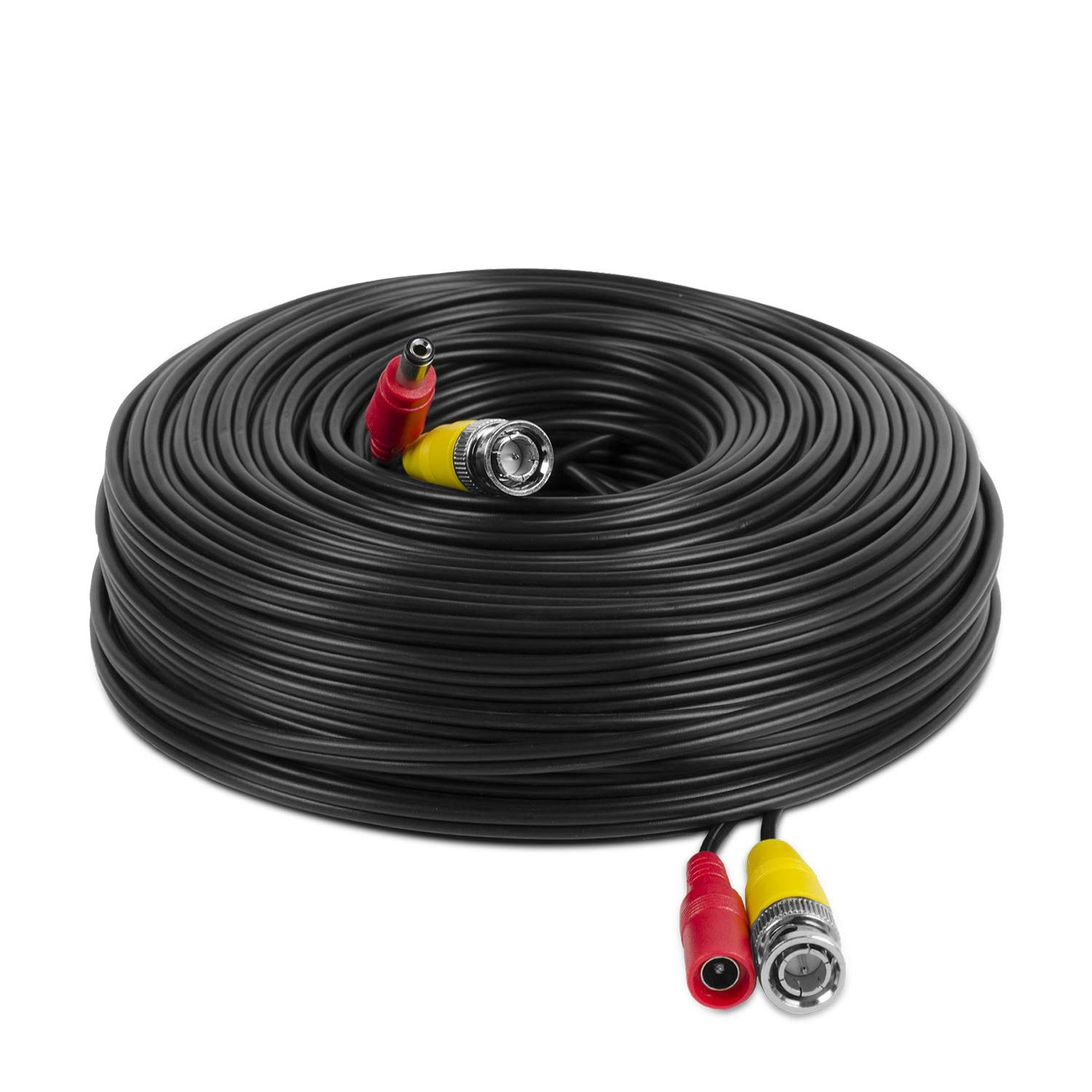 Amcrest 4K Security Camera Cable 150FT BNC CCTV Wire - Pre-Made All-in-One Video & Power Cable for HDCVI/HDTVI/Analog Cameras & DVR Systems (SCABLE4K150B-PP) - Perfect for Home Security, Business Surveillance & Outdoor Monitoring