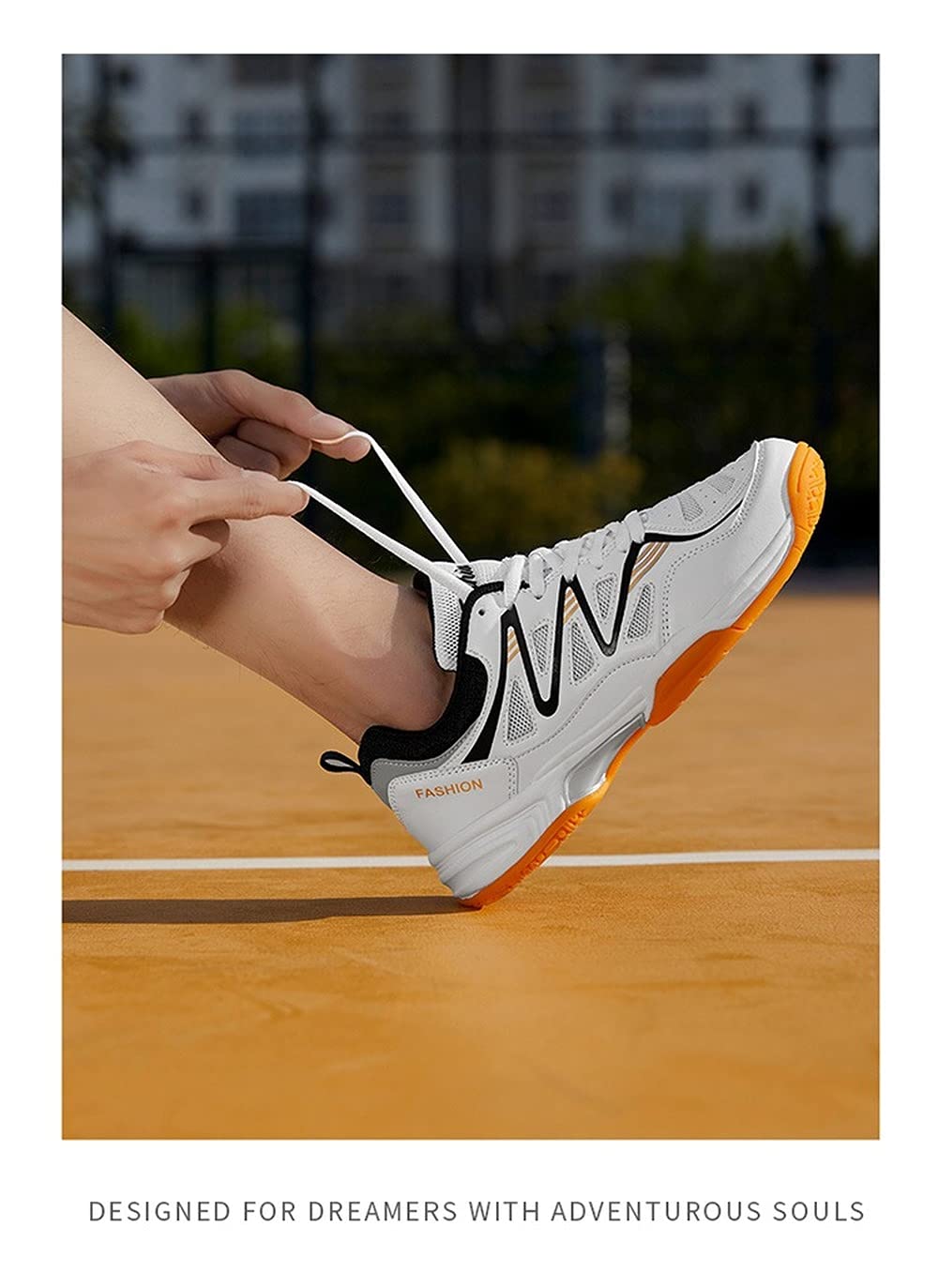 **Men's Indoor Court Training Shoes for Badminton, Tennis, Squash & Volleyball - Lightweight Non-Slip Sports Sneakers for Gym & Casual Wear**