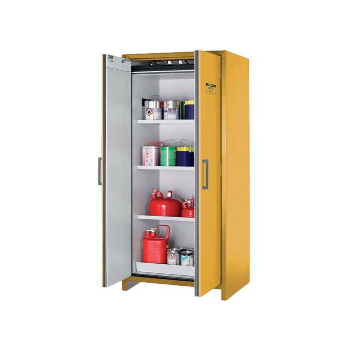 90-Minute Fireproof Safety Cabinet - 30 Gallon Capacity with 2 Hybrid Self-Closing Doors - Ideal for Garage, Workshop & Industrial Chemical Storage