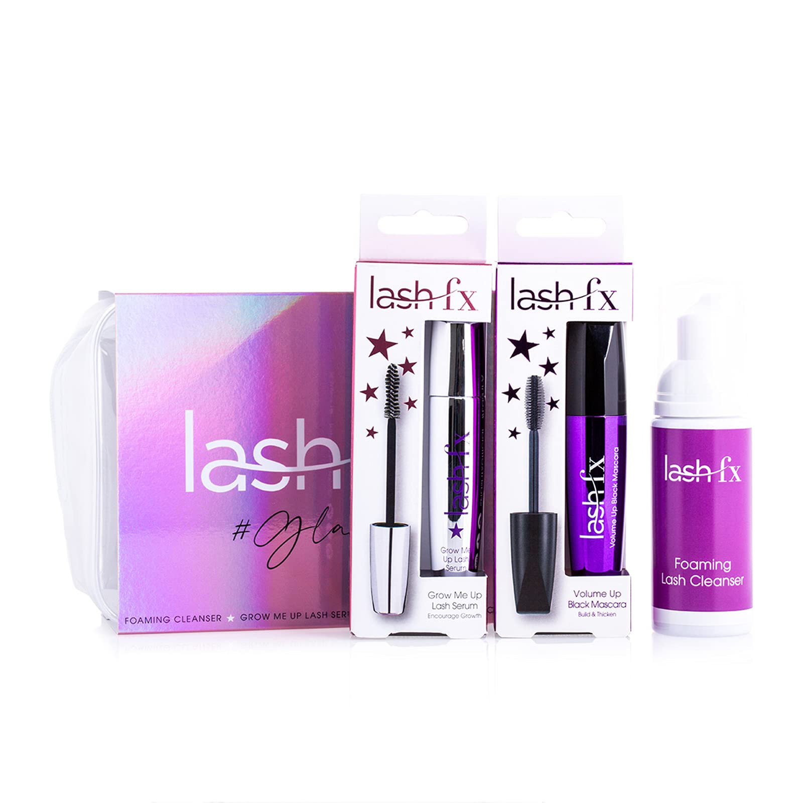 Lash FX Gift Set - Glam Lash Kit with Eyelash Extensions, Mascara & Tools | Perfect for Bridal, Party & Special Occasion Makeup