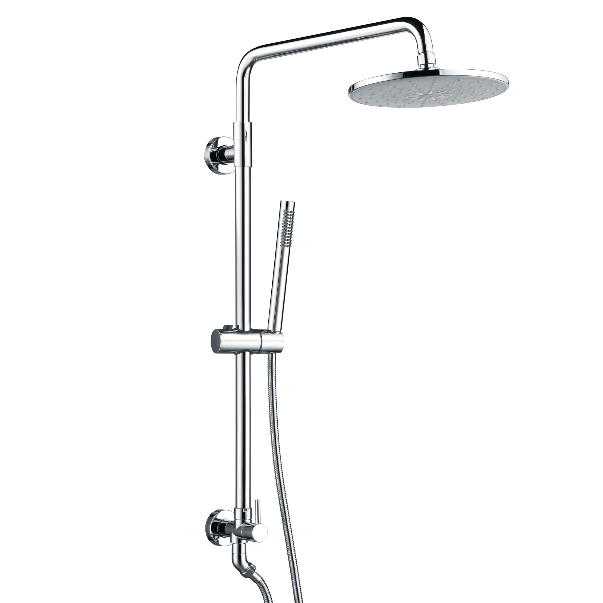 Premium 9 Inch Rain Shower Head System 2.5GPM - Chrome Finish Retrofit Showerhead for Luxurious Bathroom Upgrade | Perfect for Master Bath, Spa-Like Shower Experience & Water Conservation