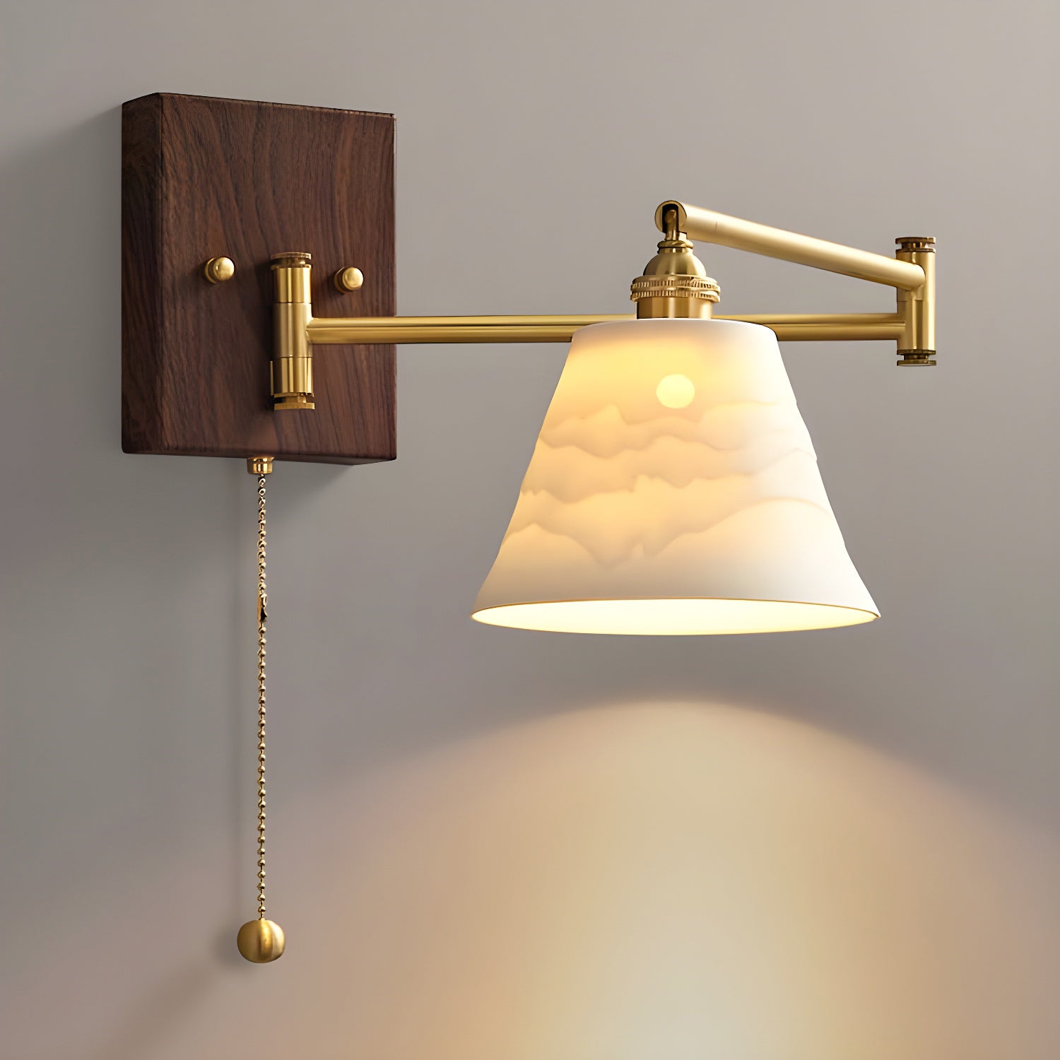 Modern Ceramic Geometric Wall Lamp - Sleek Minimalist Design for Living Room, Bedroom & Office Decor | Energy-Efficient LED Lighting for Ambient & Accent Illumination