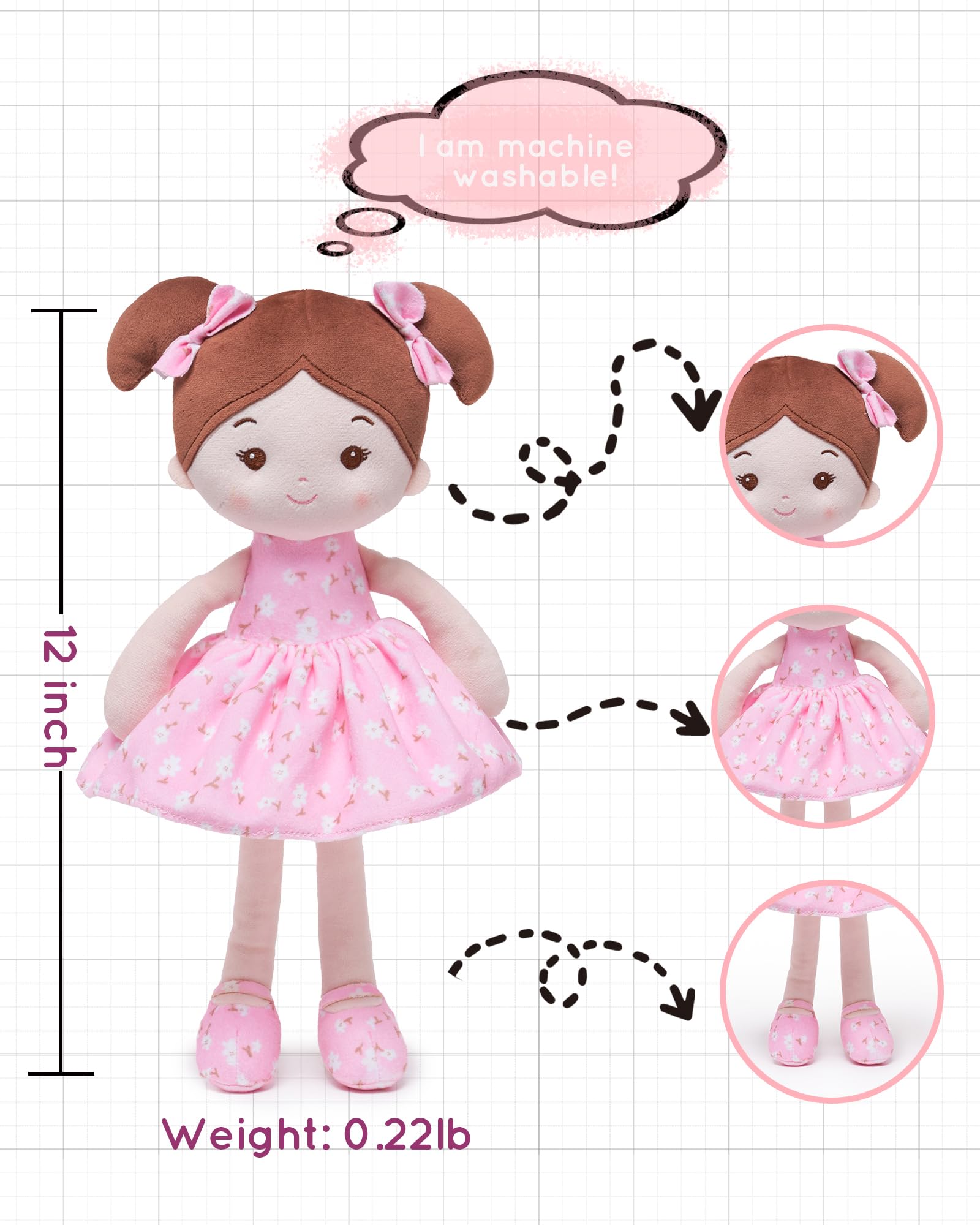 Soft Baby Doll Toy (12