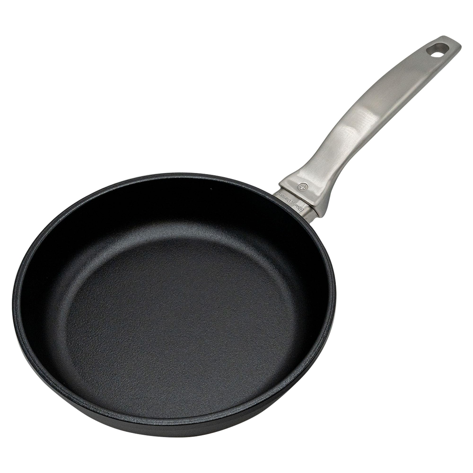 **Swiss Diamond 8 Inch Nonstick Frying Pan – Aluminum Coated Skillet, Dishwasher & Oven Safe, Stainless Steel Handle, Grey – Perfect for Sautéing, Frying & Baking**