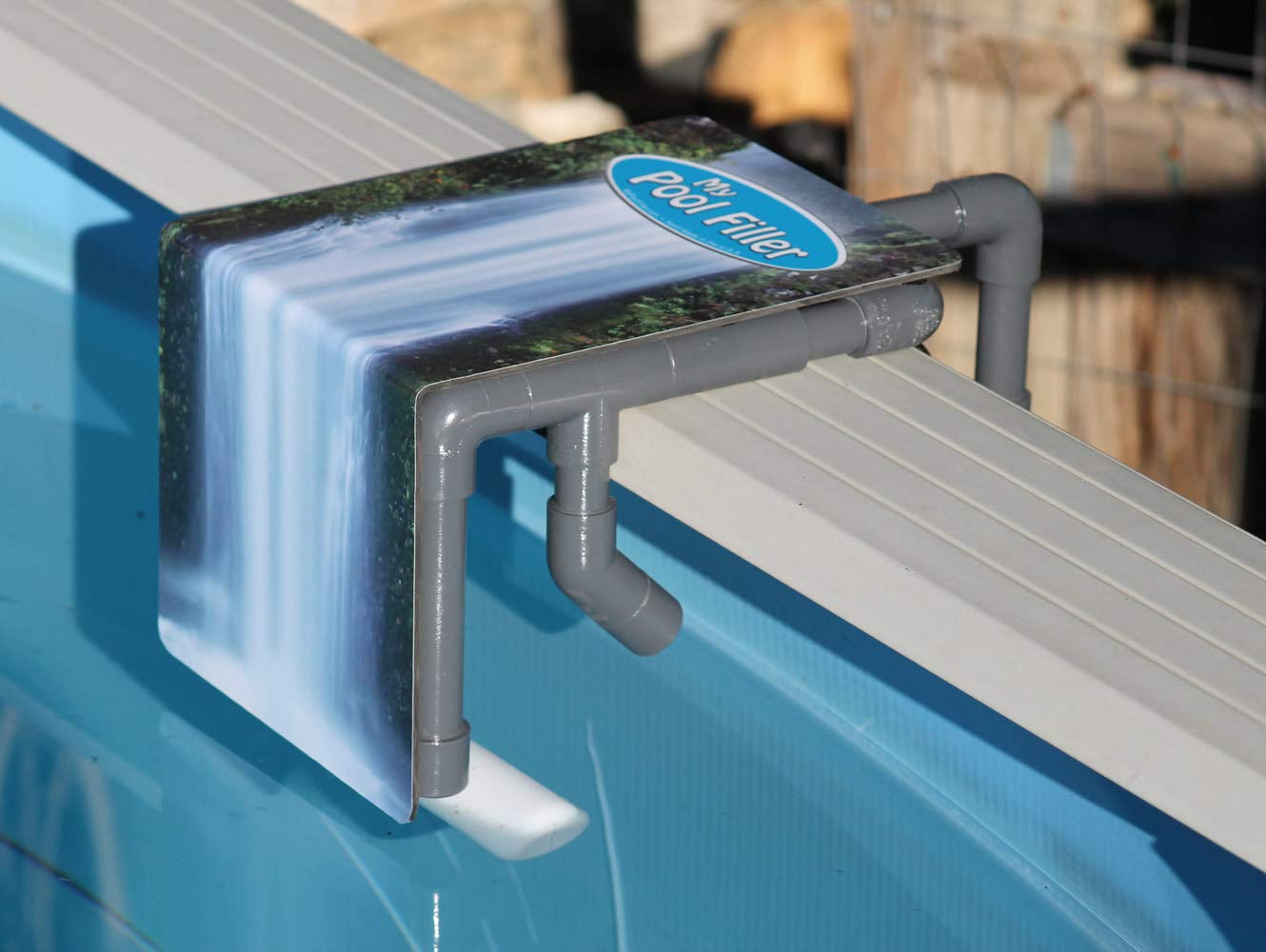 Automatic Water Leveler for Above Ground Pools - Waterfall Edition | Maintains Perfect Pool Water Level | Ideal for Backyard, Vacation Homes & Pool Parties