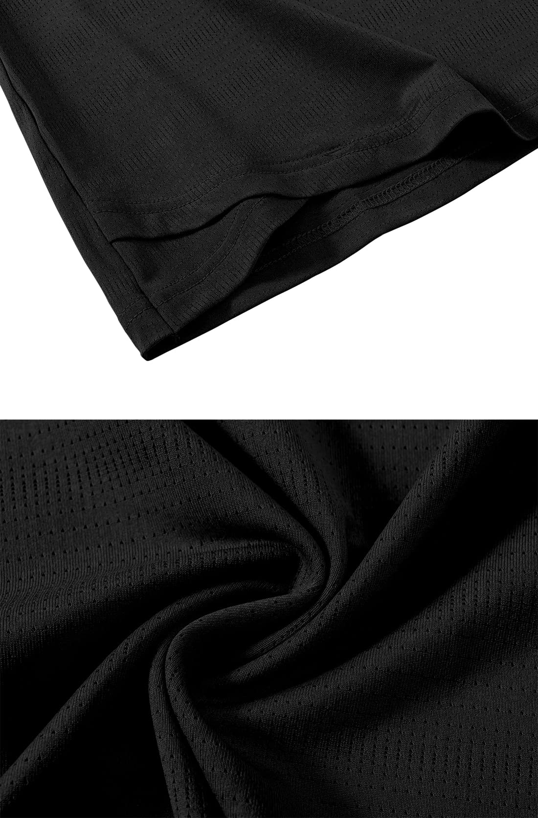 YSENTO Women's Dry Fit Golf Polo Shirts - Breathable Moisture Wicking Short Sleeve V Neck Collarless Athletic Shirts for Golf, Tennis & Casual Wear