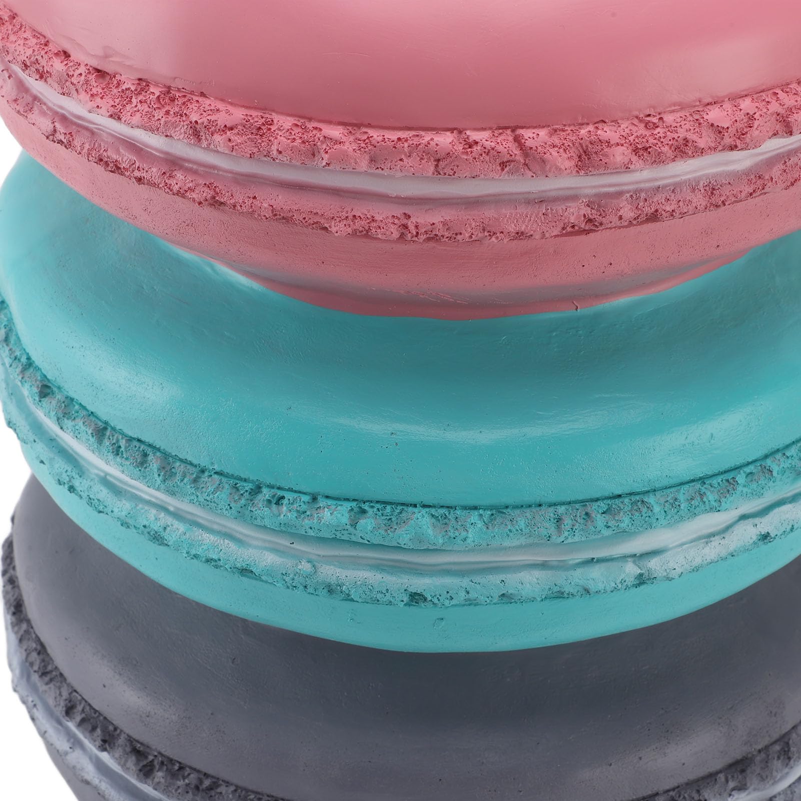 Macaron Biscuit Shaped Cute Food Shoe Stool - Compact Foot Rest for Living Room, Bedroom & Office - Ergonomic Support for Work, Gaming & Relaxation