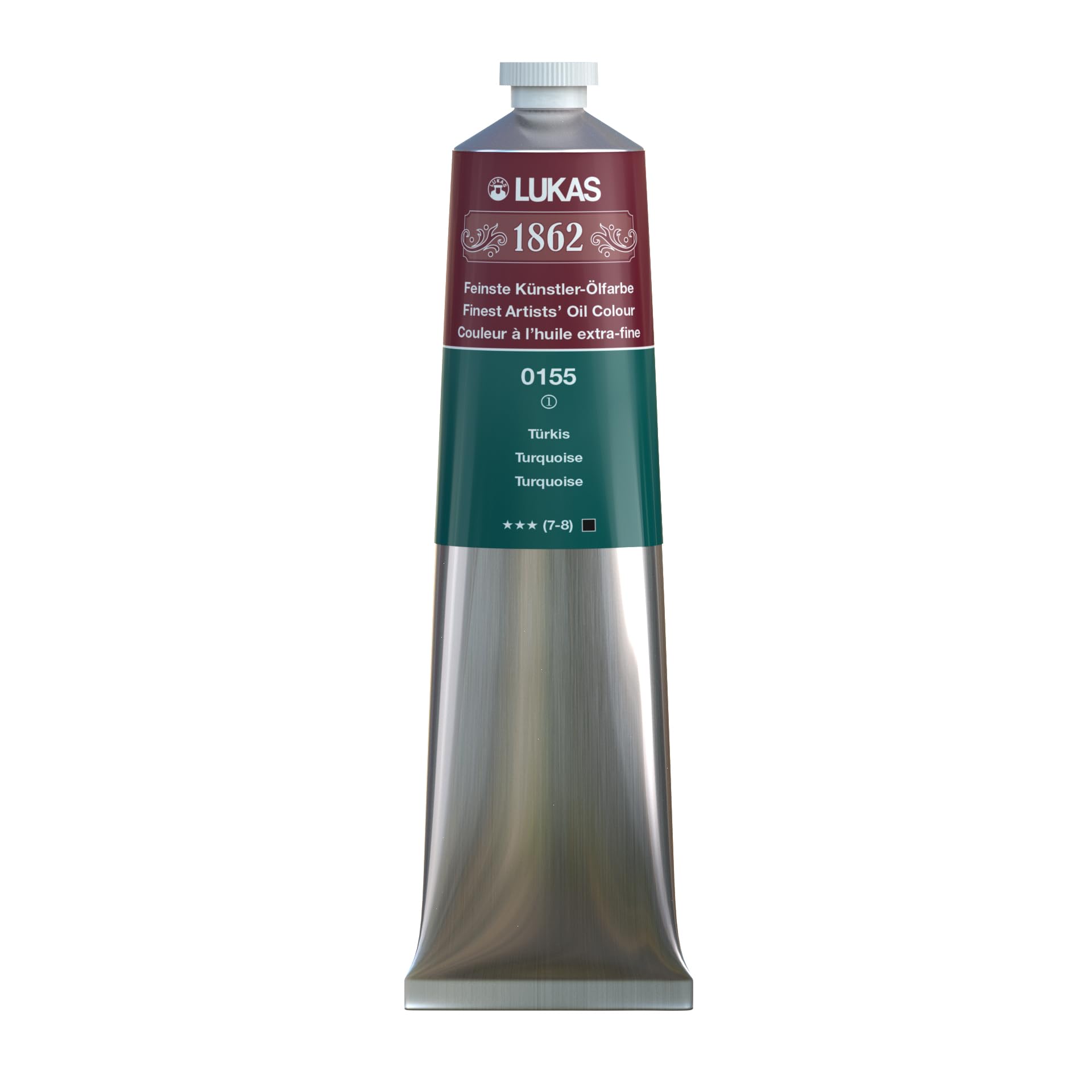 Professional 200ml 1862 Oil Paint - High-Quality Turquoise Artist Oil Color for Canvas Painting, Portraits & Fine Art - Perfect for Beginners & Professionals