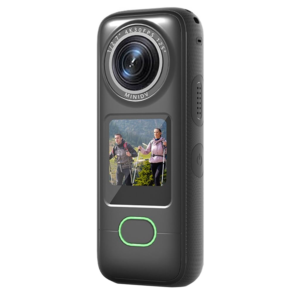 Greethga 4K HD WiFi Sports Camera - Waterproof Motorcycle Helmet Camera, Cycling Action Camera with Night Vision for Outdoor Adventures, Vlogging & Extreme Sports Recording