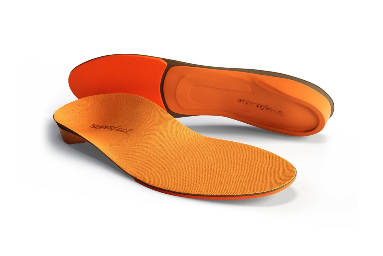 Superfeet Orange High Impact Insoles for Running & Hiking - Orthotic Shoe Inserts for Arch Support & Pain Relief - Perfect for Athletes & Active Lifestyles