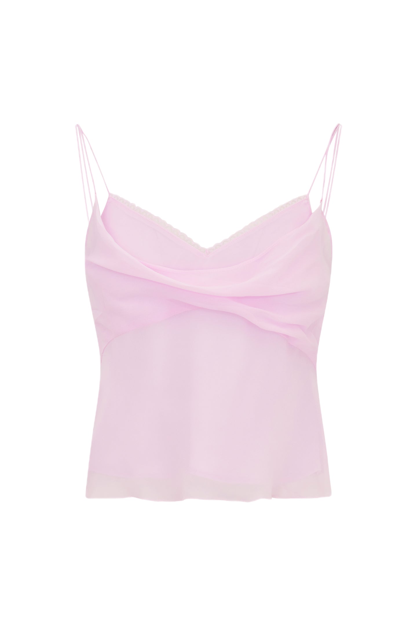 Chiffon Cami Top for Women - Elegant Sleeveless Blouse with Lace Trim | Perfect for Summer Outfits, Date Nights & Casual Wear