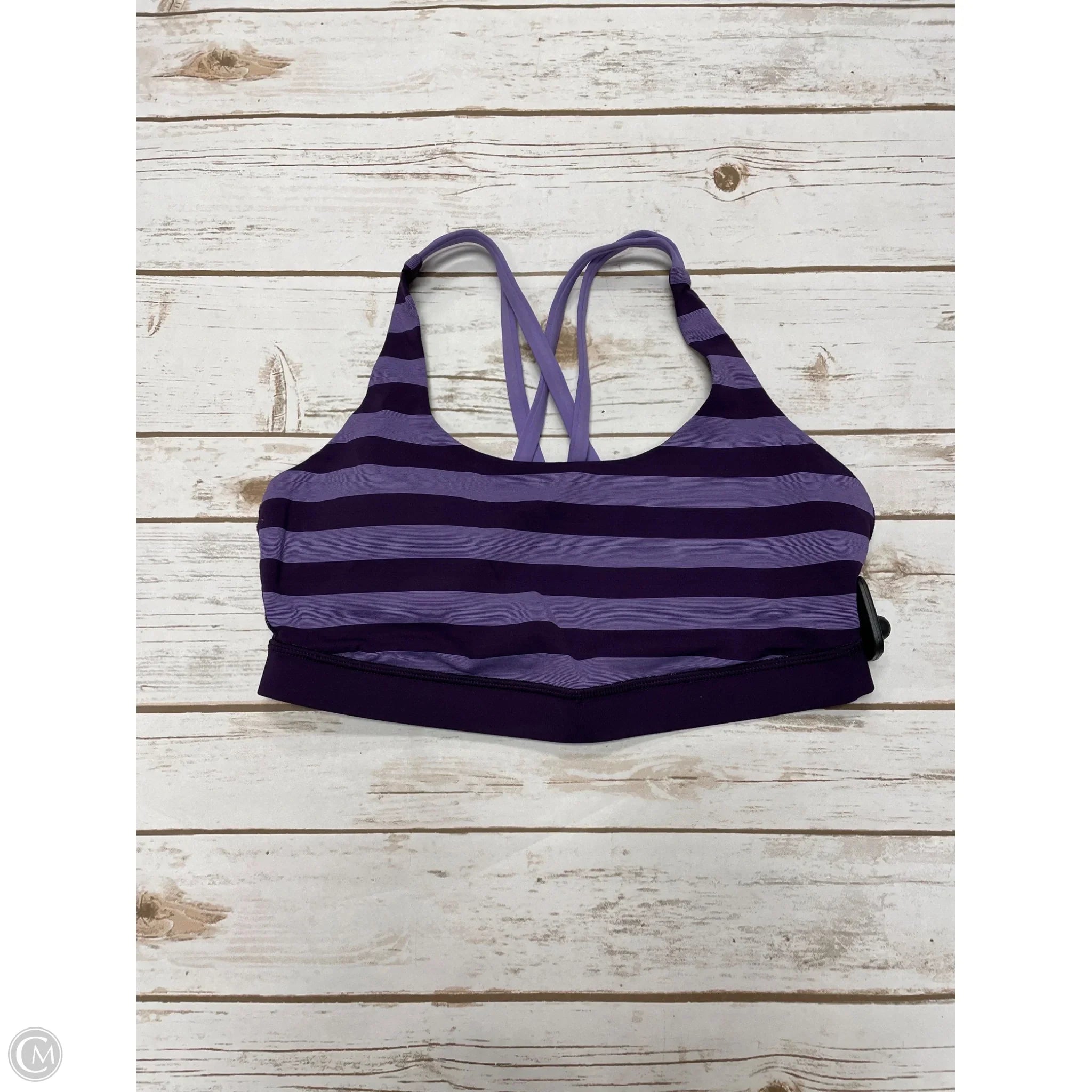 Lululemon Purple Athletic Sports Bra Size 10 - High Support Workout Top for Running, Yoga & Gym