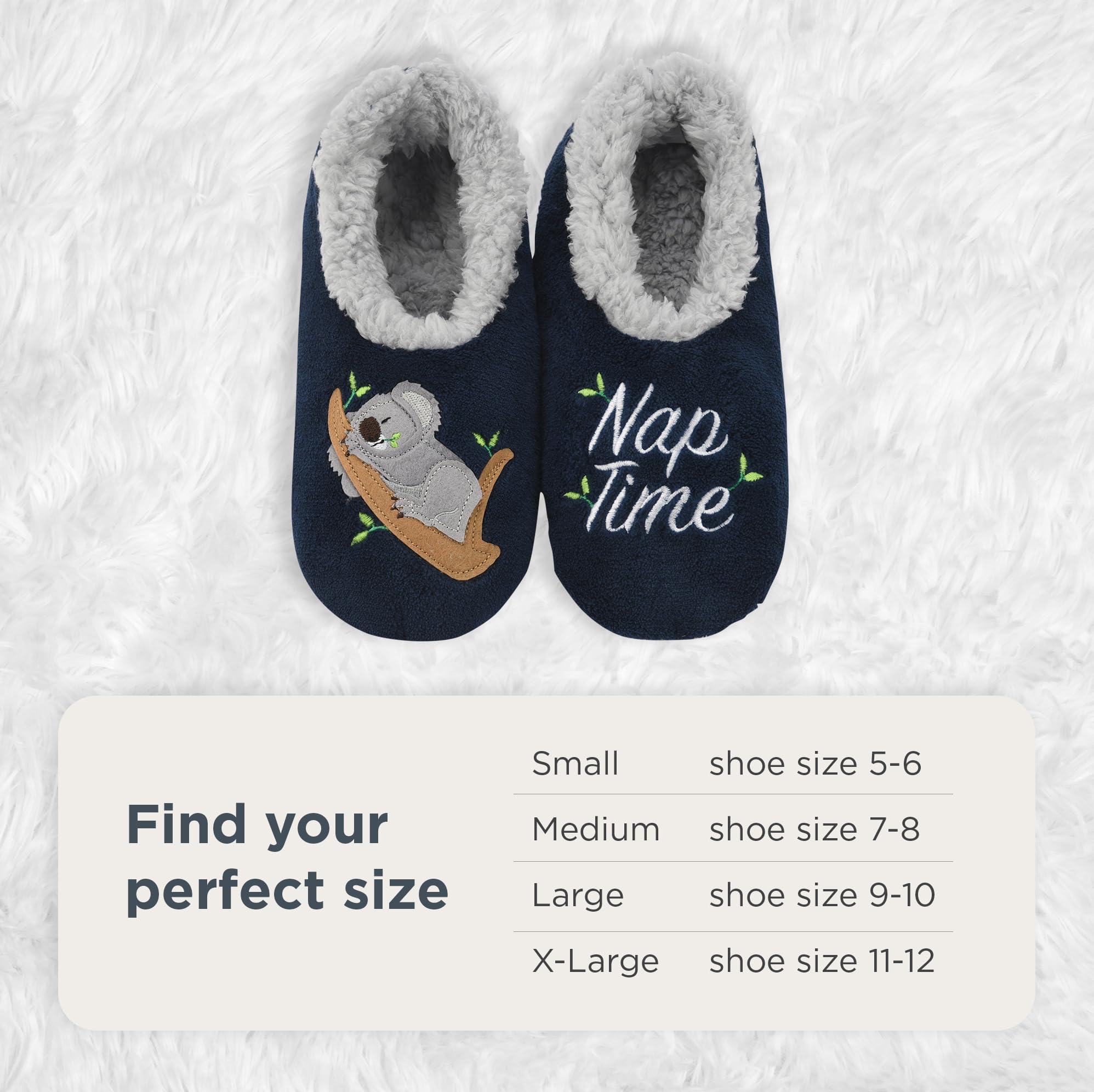 Cozy Snoozies Pairable Slipper Socks for Women - Non-Slip Fuzzy House Slippers | Perfect for Relaxing at Home, Lounging & Gift Giving