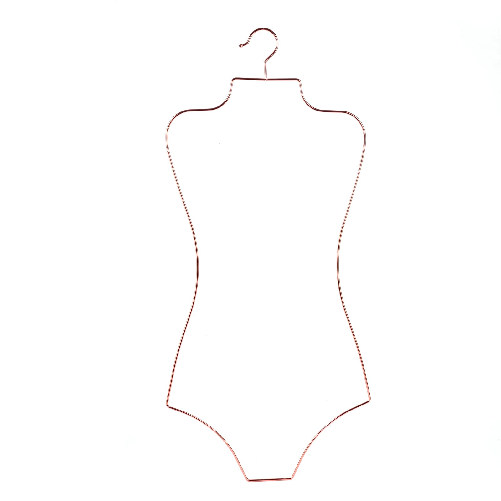 Rose Gold Wire Bikini Hanger - 10 Pack Metal Swimwear Display for Retail Stores, Boutiques & Beach Shops